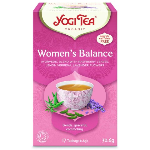 Prieskoninė arbata moterims "Women's Balance", Yogi Tea, 17 pakelių