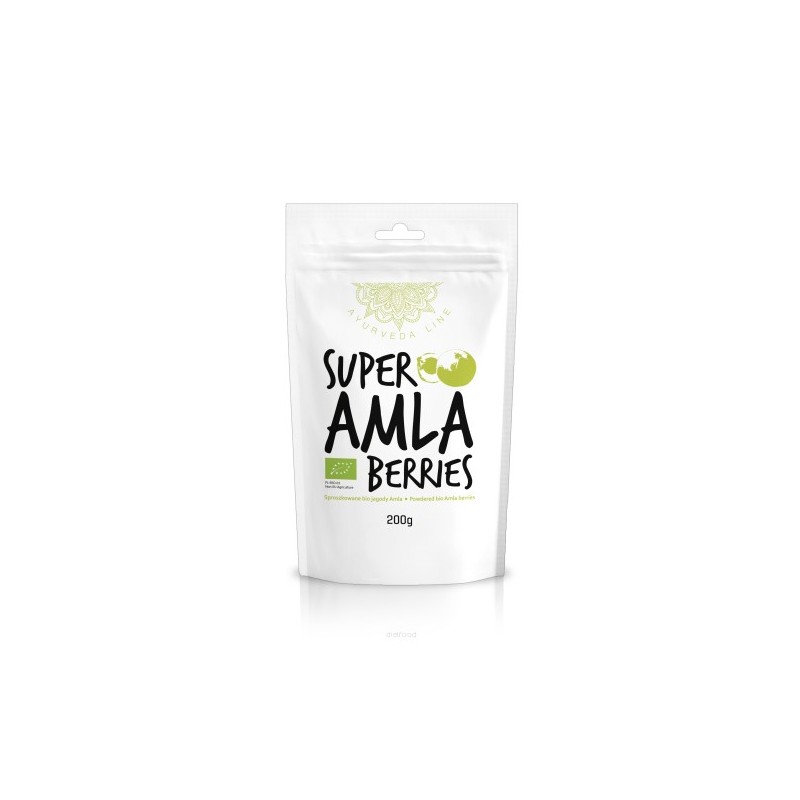 India amalaki pulber Super Amla, ökoloogiline, Ayurveda Line, 200g India amalaki pulber Super Amla, ökoloogiline, Ayurveda Line, 200g