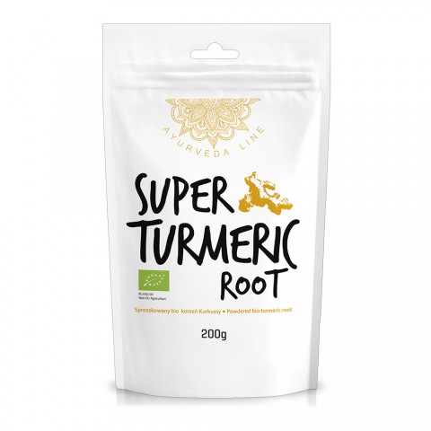 Kurkumijuure pulber Super Turmeric Root, ökoloogiline, Ayurveda Line, 200g
