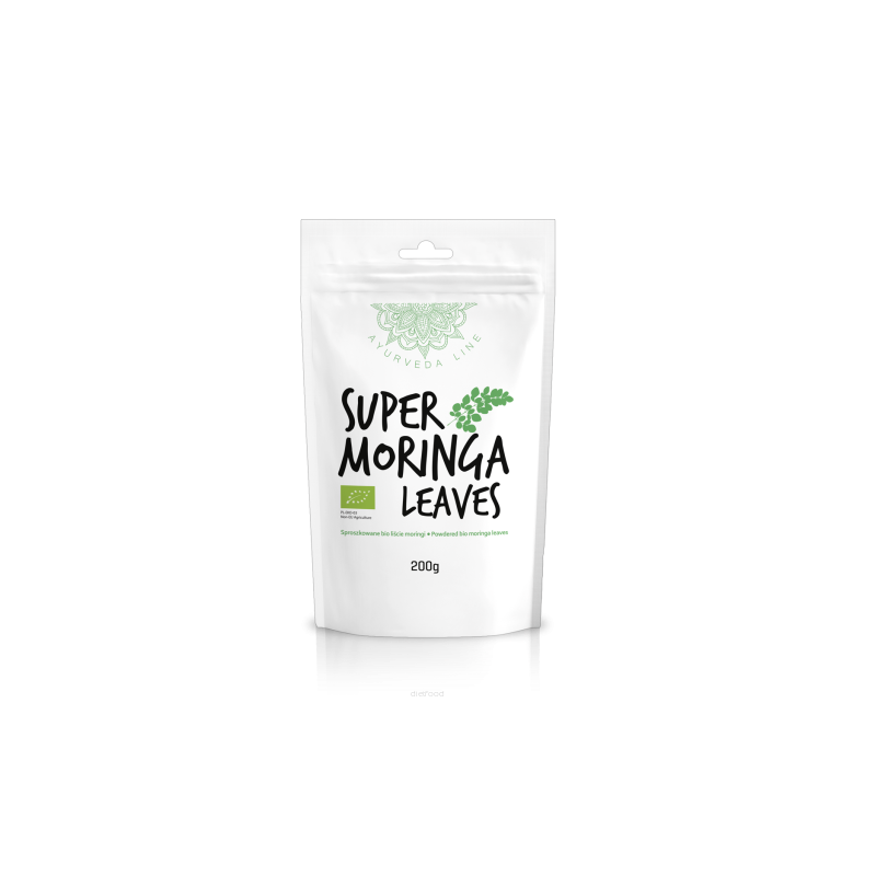 Moringa lehtede pulber Super Moringa Leaves, ökoloogiline, Ayurveda Line, 200g Moringa lehtede pulber Super Moringa Leaves, ökoloogiline, Ayurveda Line, 200g