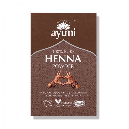 Chna (Mendhi) milteliai kūno piešimui Pure Henna, Ayumi, 100g