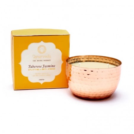 Ayurveda taimse vaha lõhnaküünal purgis Vata Tuberose Jasmine 2 Wick, 200g