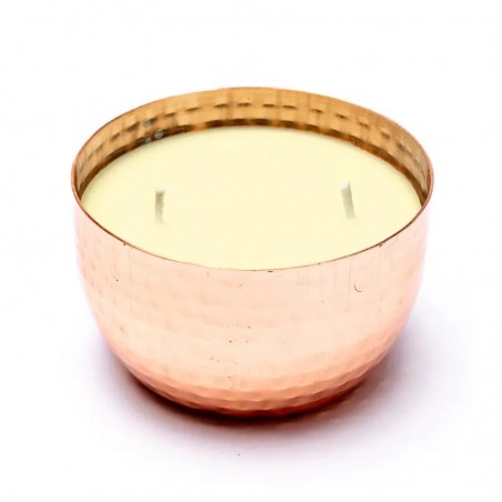 Аюрведическая ароматическая свеча из растительного воска в баночке Вата Тубероза Жасмин 2 Фитиль, 200г
