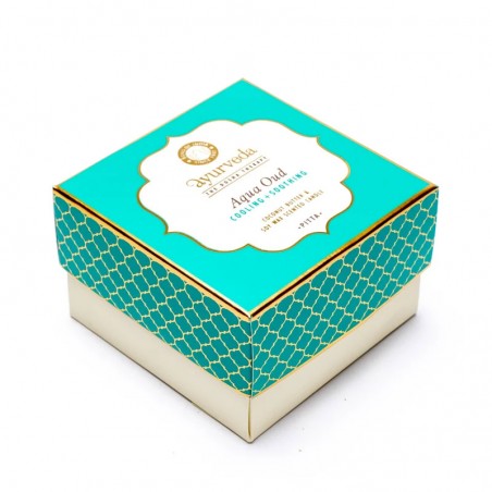 Ayurveda taimse vaha lõhnaküünal purgis Pitta Aqua Oud 2 Wick, 200g