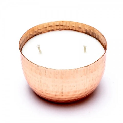 Аюрведическая ароматическая свеча из растительного воска в баночке Тридоша Лаванда Лемонграсс 2 Фитиль, 200г