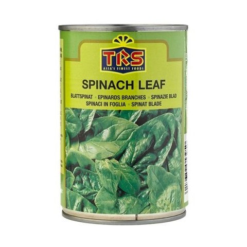 Canned chopped spinach leaves, TRS, 400ml