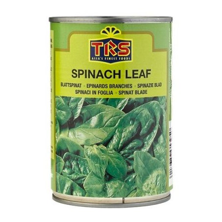 Canned chopped spinach leaves, TRS, 400ml