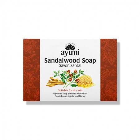 Мыло с сандалом для сухой кожи Sandalwood Jojoba, Ayumi, 100 г