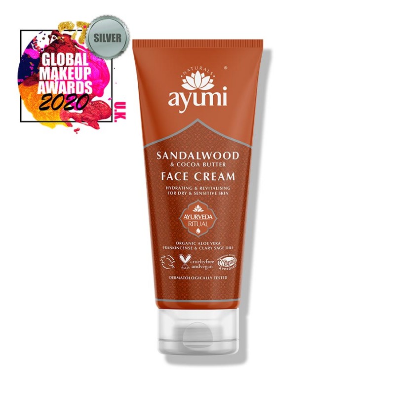 Face cream with sandalwood Sandalwood & Cocoa Butter, Ayumi, 100 ml