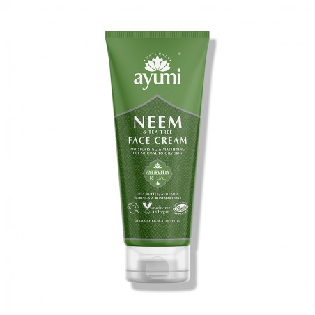 Puhastav näokreem neemipuuga Neem ja Tea Tree, Ayumi, 100 ml