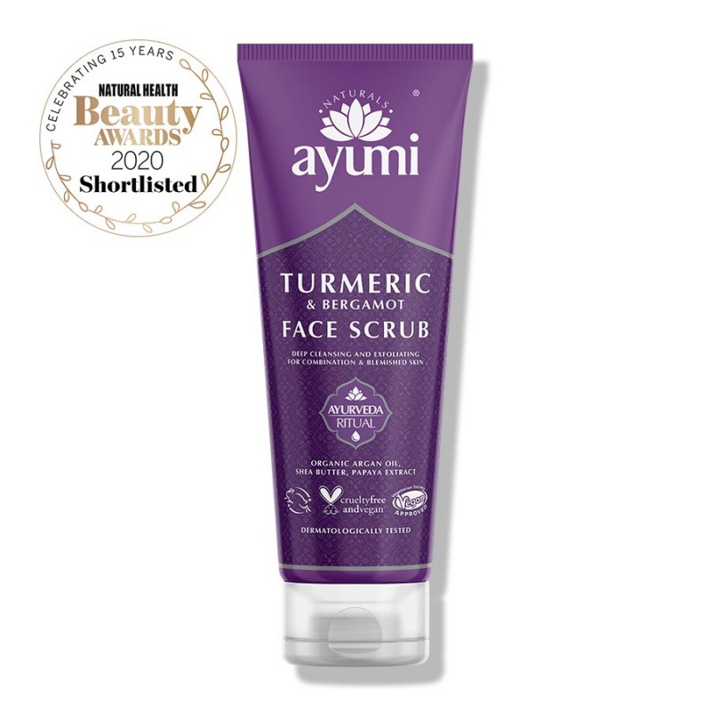 Face scrub with turmeric Turmeric & Bergamot, Ayumi, 125 ml