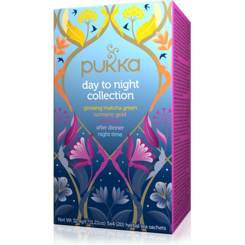 Чайный набор на весь день Day To Night, Pukka, 20 пакетиков