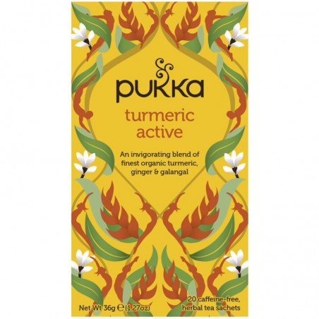 Stimulating tea Turmeric Active, Pukka, 20 sachets