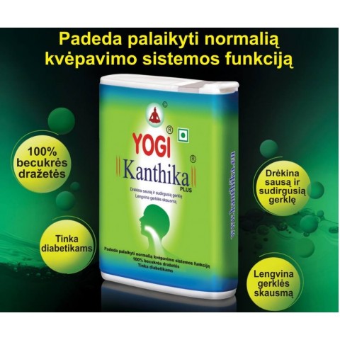 Suction lozenges Kanthika Plus, Yogi, 140 lozenges