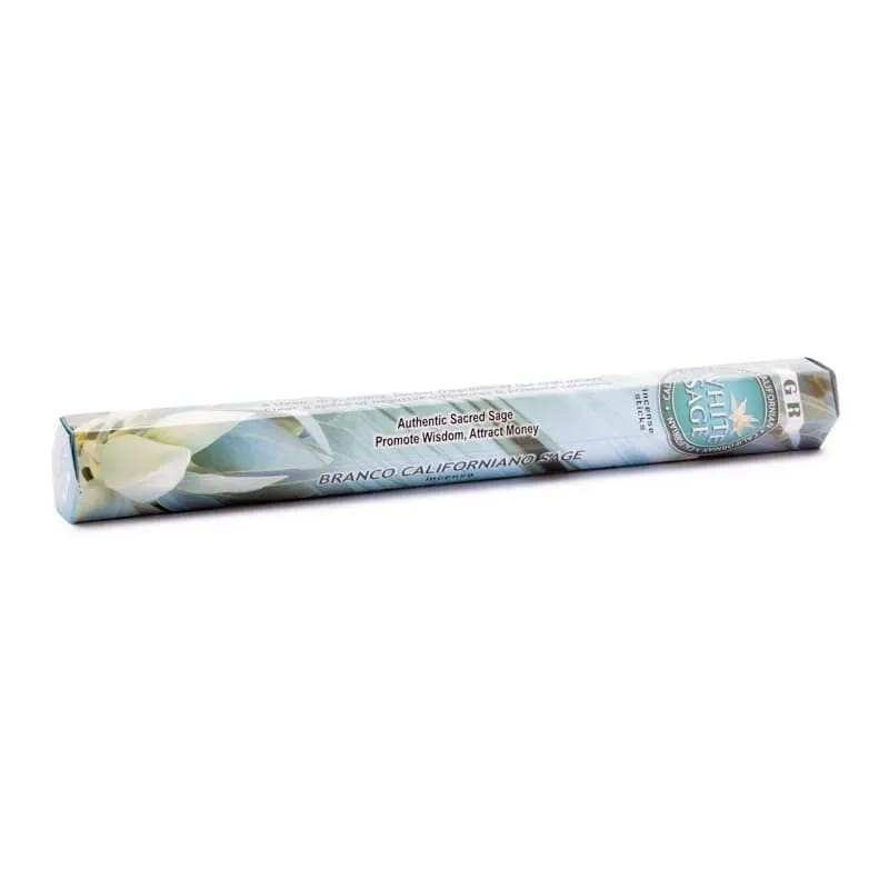 Ароматические палочки из белого шалфея в шестиграннике White Sage, GR, 20г