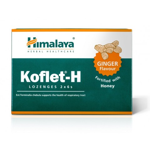 Ingveri pastillid kurgule meega Koflet-H, Himalaya, 12tk.