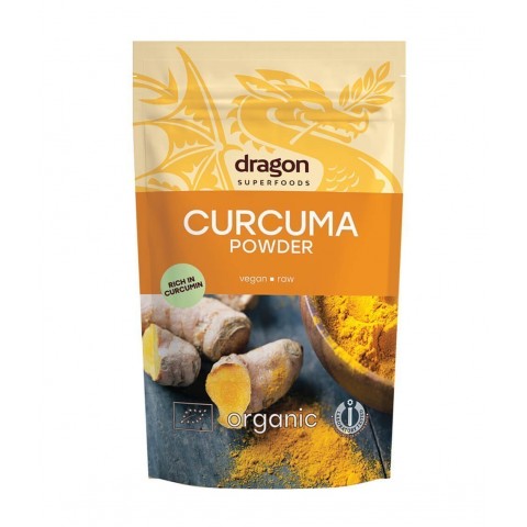 Kurkumipulber Curcuma, orgaaniline, Dragon Superfoods, 150g