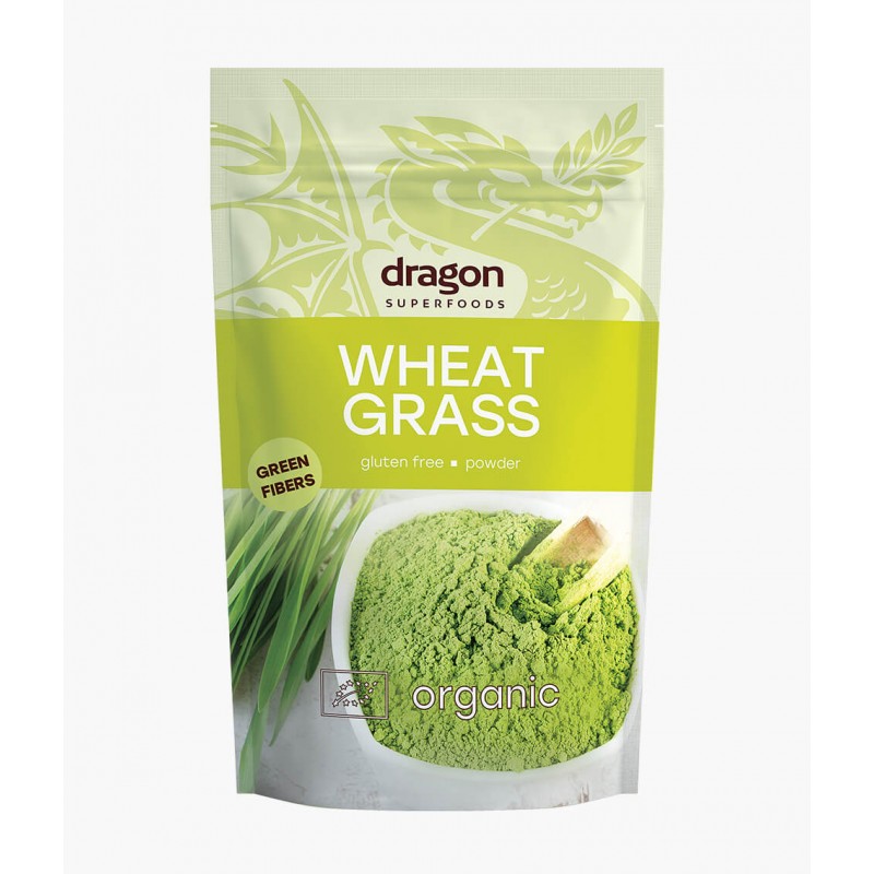 Порошок зародышей пшеницы Wheat Grass, органический, Dragon Superfoods, 150 г