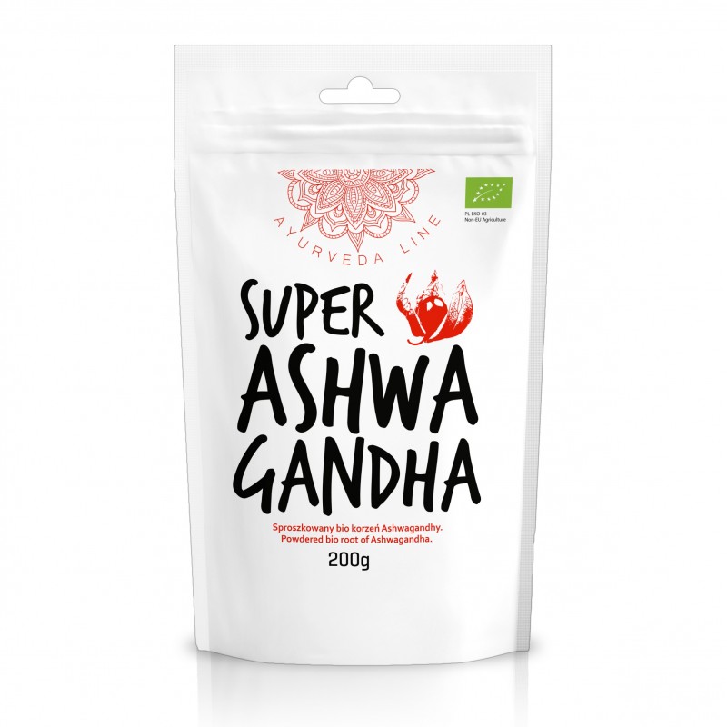 Uimastav juustumari Super Ashwagandha, ökoloogiline, Ayurveda Line, 200g