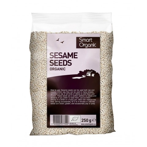 Baltųjų sezamų sėklos Black, ekologiškos, Smart Organic, 250g
