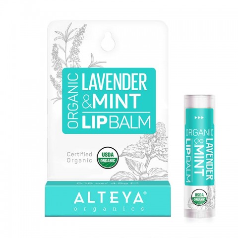 Huulepalsam Lavender & Mint, Alteya Organic, 4,5g