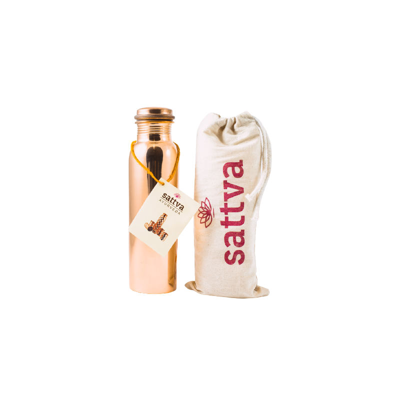 Copper drinker-bottle Plain Classic, Sattva Ayurveda, 950ml Copper drinker-bottle Plain Classic, Sattva Ayurveda, 950ml