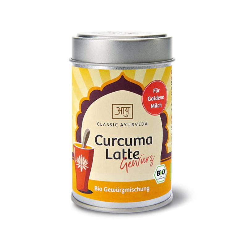 Maitseainesegu kuldsele piimale Curcuma Latte Bio, ökoloogiline, Classic Ayurveda, 50 g
