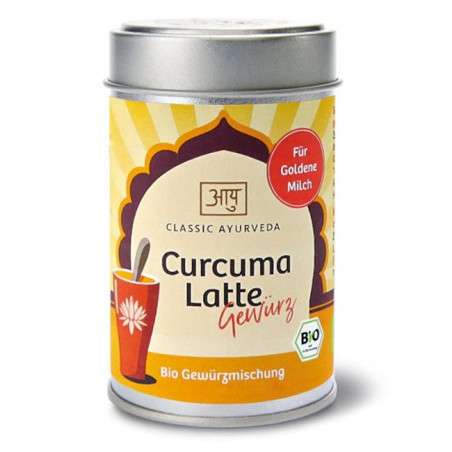 Maitseainesegu kuldsele piimale Curcuma Latte Bio, ökoloogiline, Classic Ayurveda, 50 g