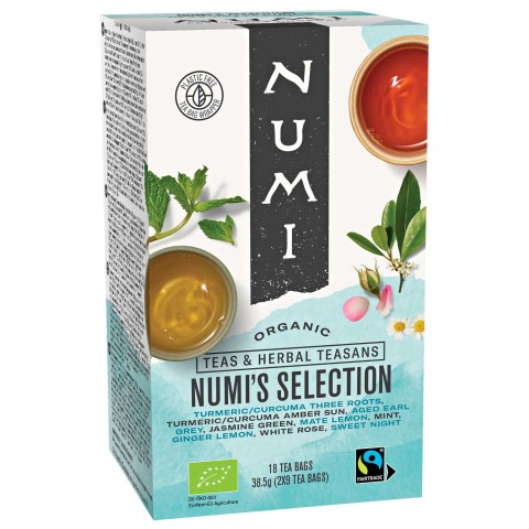 Teede degusteerimiskomplekt Numi's Collection, mahe, Numi Tea, 18 kotti