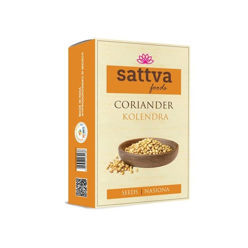 Koriandri seemned, terved, Sattva Foods, 100g