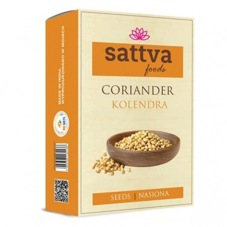 Koriandri seemned, terved, Sattva Foods, 100g