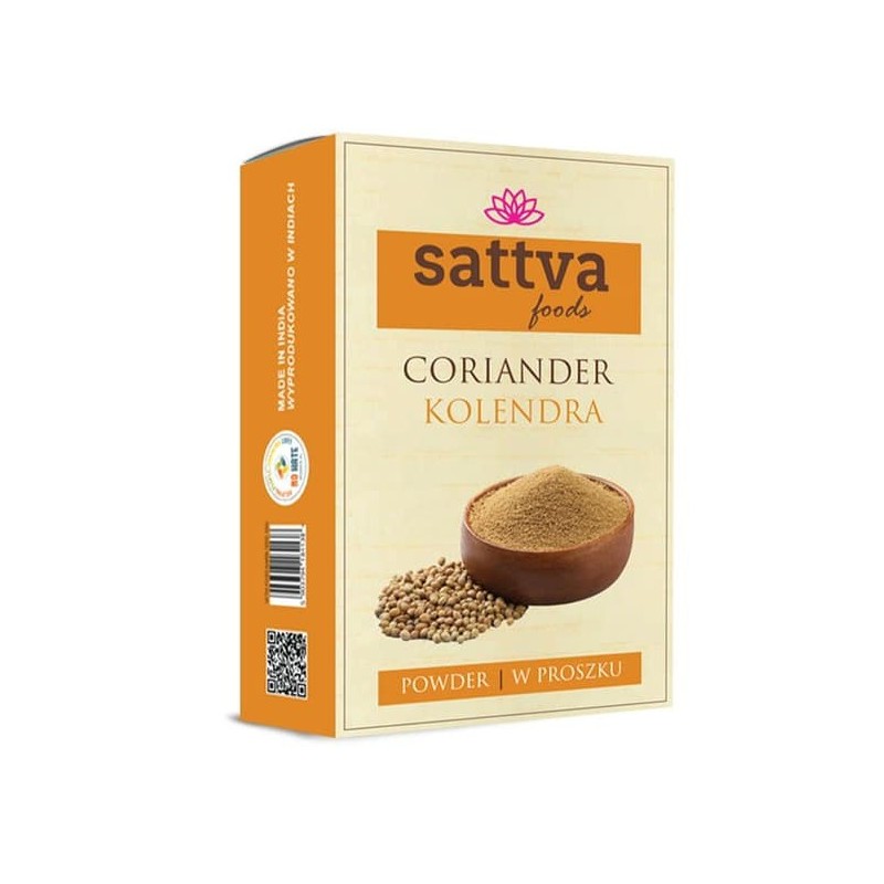 Семена кориандра молотые, Sattva Foods, 100г