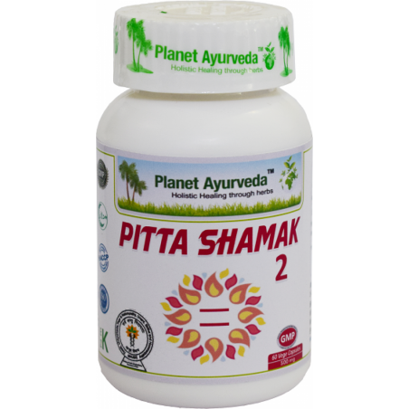 Toidulisand Pitta Shamak 2, Planet Ayurveda, 60 kapslit