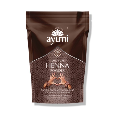 Henna Mendhi puuder kehamaalinguteks ja juusteks Pure Henna, Ayumi, 200g
