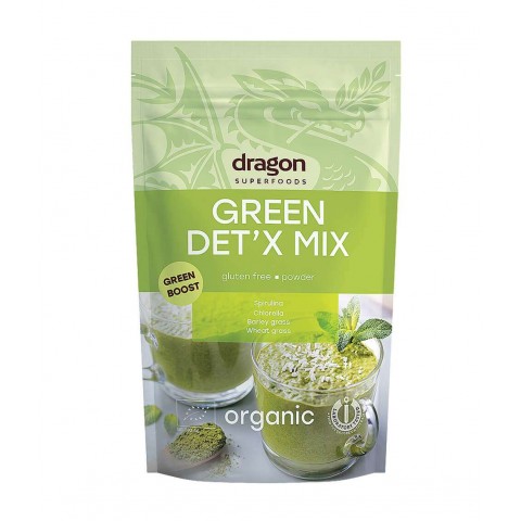 Порошок суперфуда Green Det'x Mix, органический, Dragon Superfoods, 200г