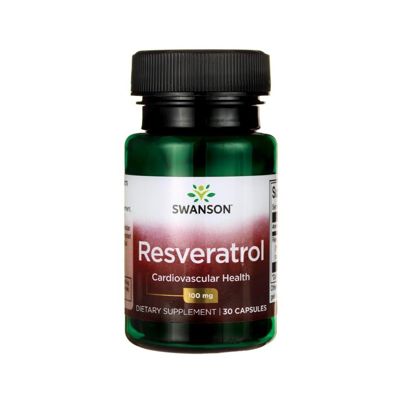 Toidulisand Resveratrol, Swanson, 100mg, 30 kapslit