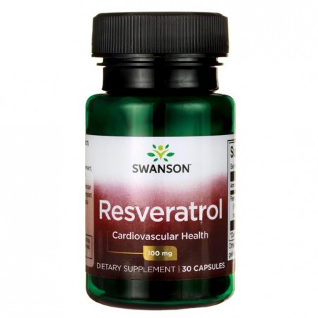 Toidulisand Resveratrol, Swanson, 100mg, 30 kapslit